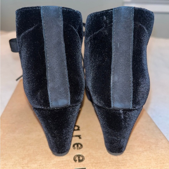 Patricia Green CLAIRE Black Velvet Booties - Picture 3 of 6